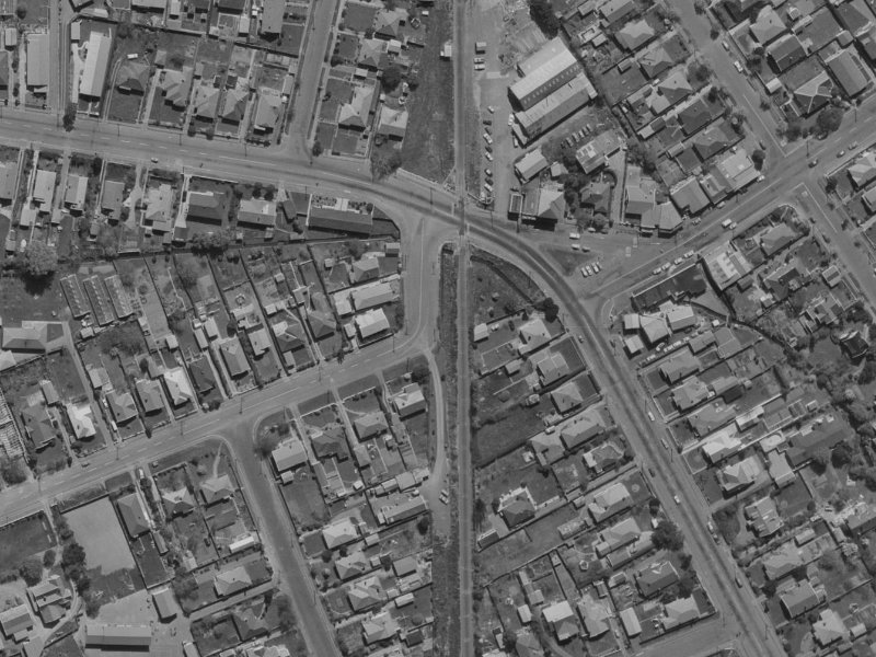 123 Jeffreys Road from the air, 1970-1974