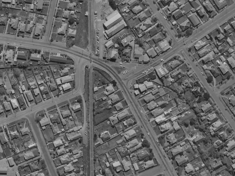 51 Strowan Road from the air, 1970-1974