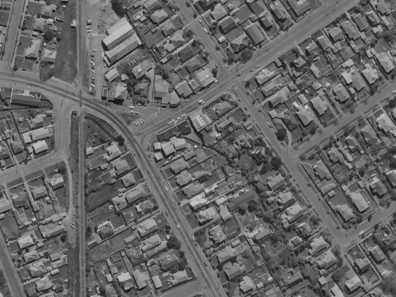 12 Normans Road from the air, 1970-1974