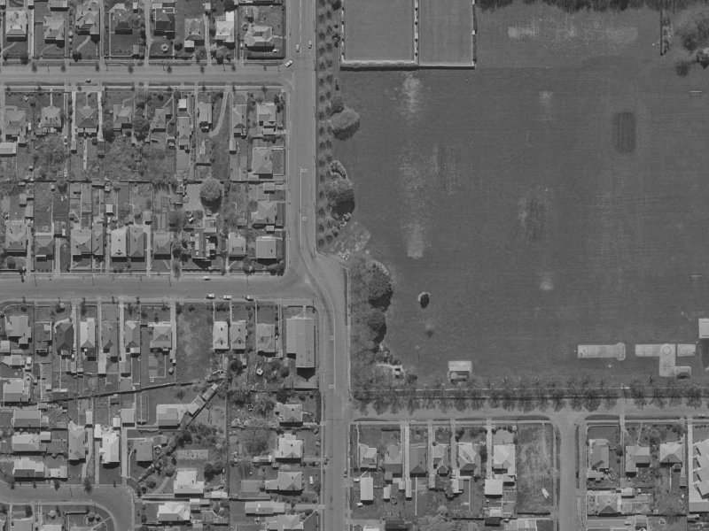 Winton Street from the air, 1970-1974