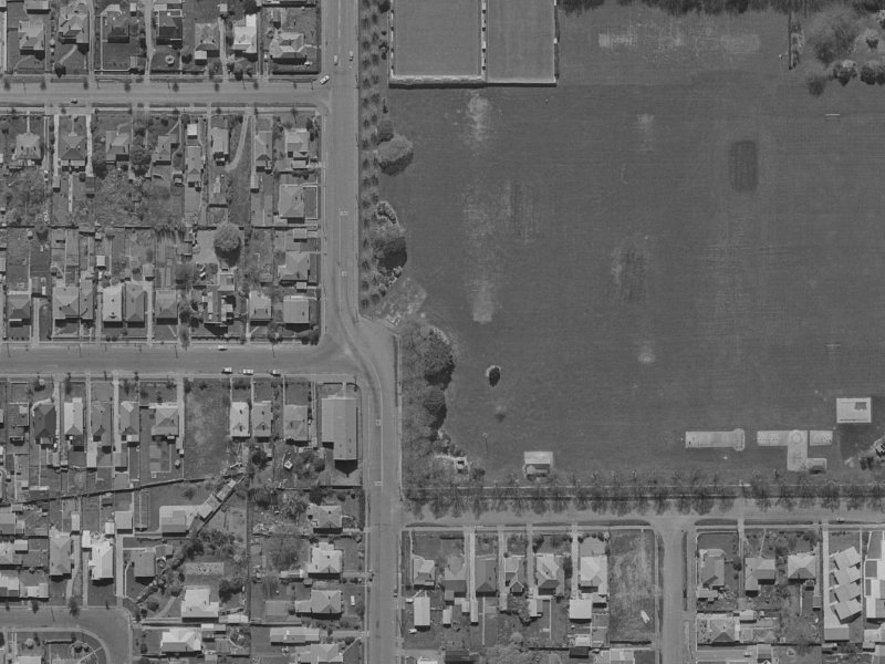 62 Winton Street from the air, 1970-1974