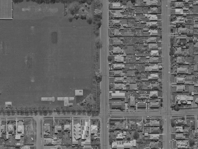 636 Barbadoes Street from the air, 1970-1974