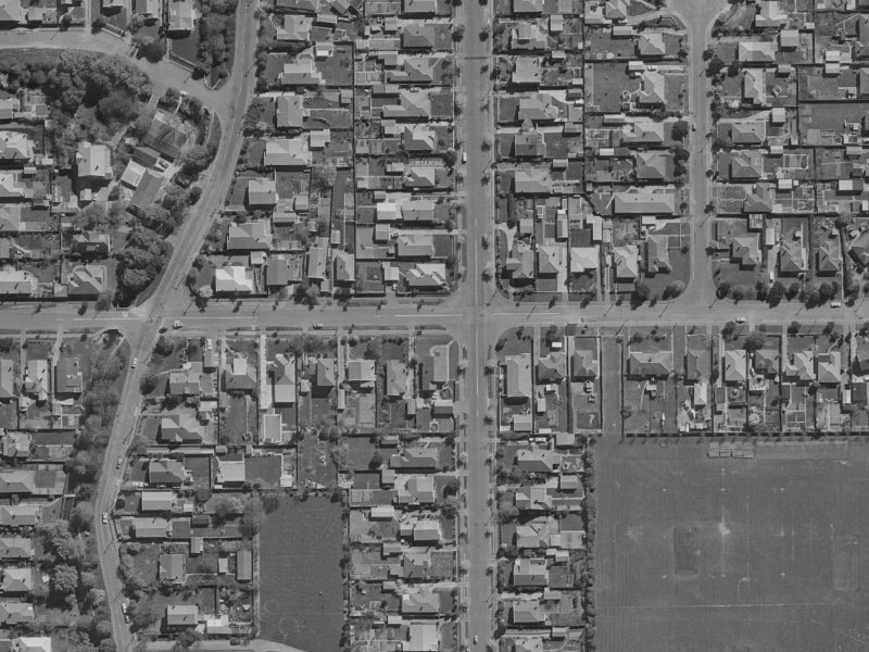 66 Warden Street from the air, 1970-1974