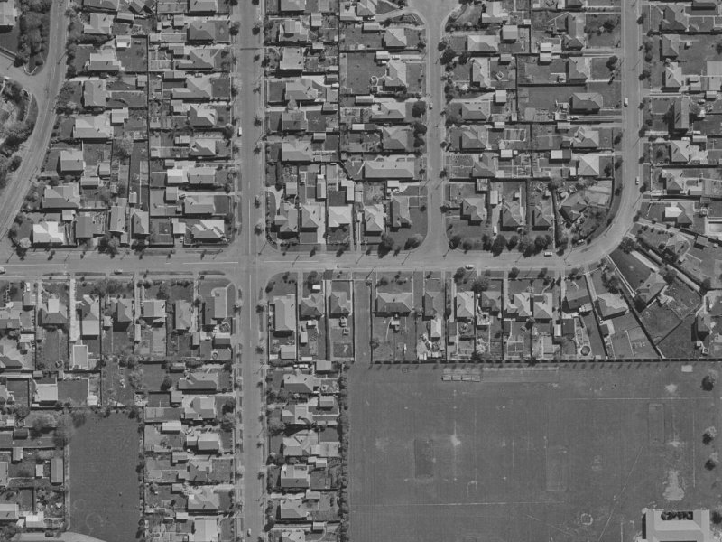 74A Warden Street from the air, 1970-1974