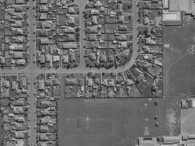 84A Warden Street from the air, 1970-1974