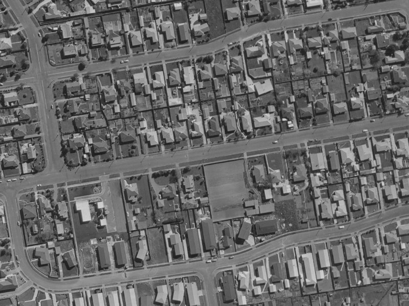 47 Coopers Road from the air, 1970-1974