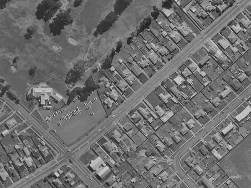 205 Wainoni Road from the air, 1970-1974