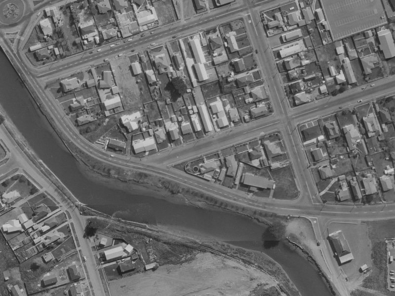 58 Collingwood Street from the air, 1970-1974