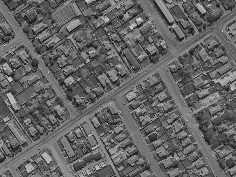 97 St Albans Street from the air, 1970-1974