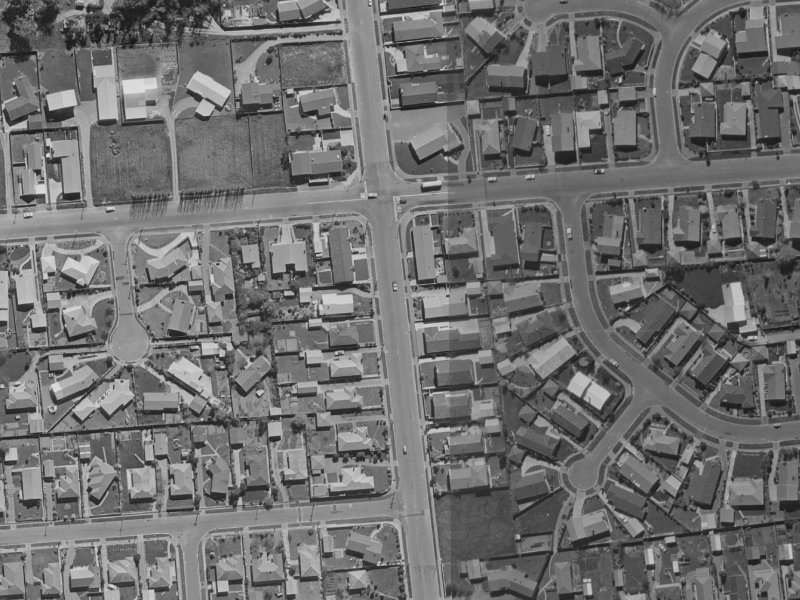262 Avonhead Road from the air, 1970-1974