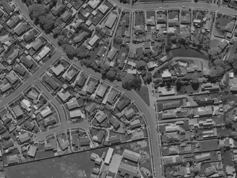 265 Waimairi Road from the air, 1970-1974