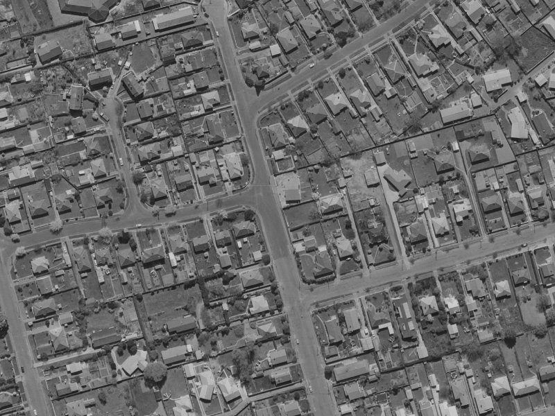 52A Garreg Road from the air, 1970-1974