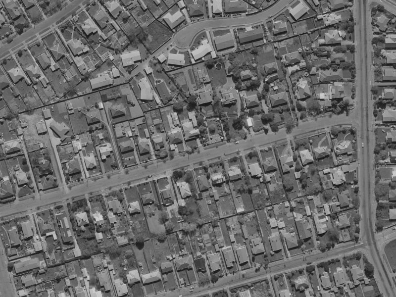 Taylors Avenue from the air, 1970-1974