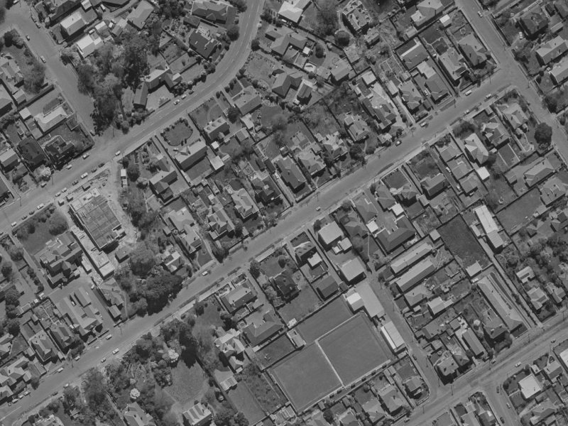51 Mansfield Avenue from the air, 1970-1974