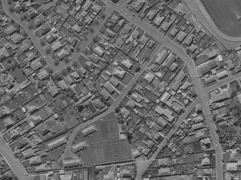 6 Coles Place from the air, 1970-1974