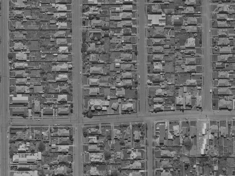 632 Barbadoes Street from the air, 1970-1974