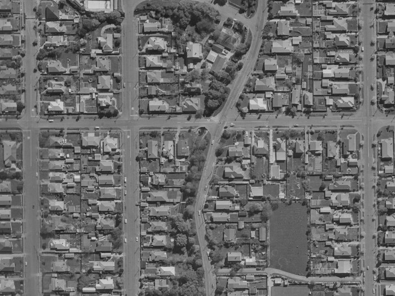 147 Stapletons Road from the air, 1970-1974