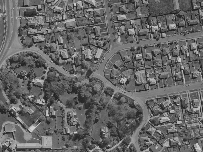 17 Banks Avenue from the air, 1970-1974
