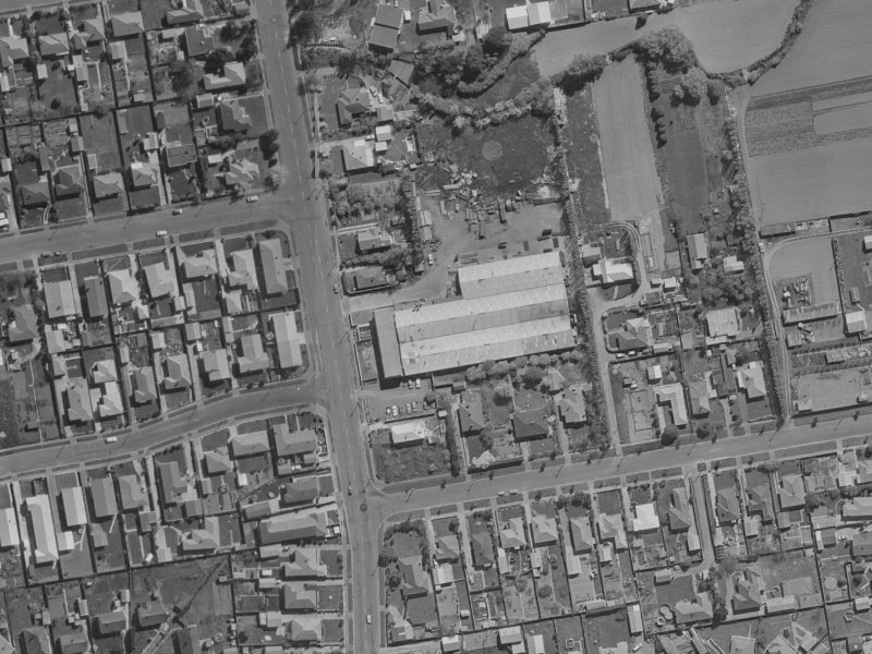 174 Gayhurst Road from the air, 1970-1974