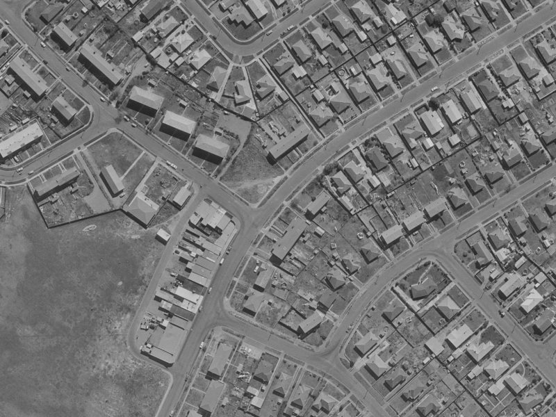 74B Hampshire Street from the air, 1970-1974