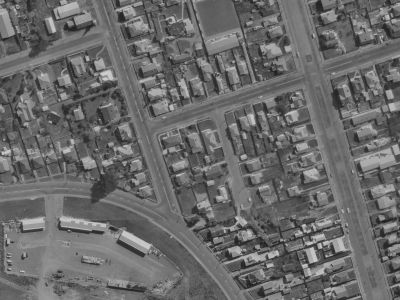 41 Hood Street from the air, 1970-1974