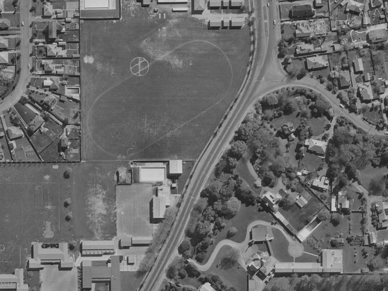 North Parade from the air, 1970-1974
