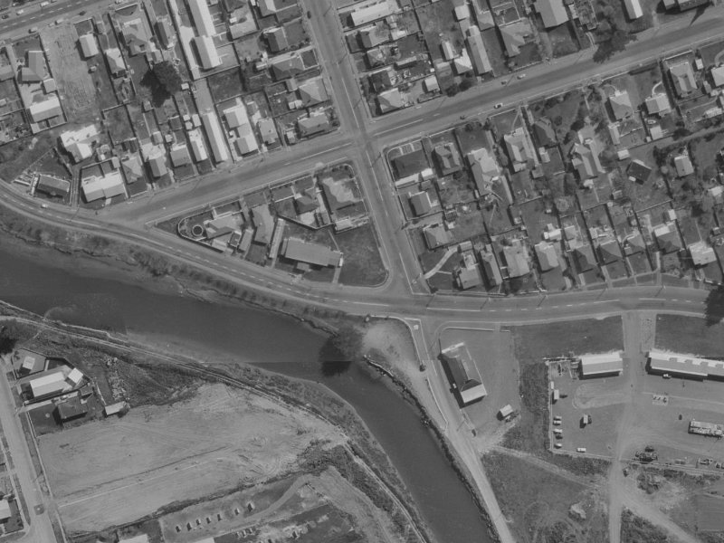 Owles Terrace from the air, 1970-1974