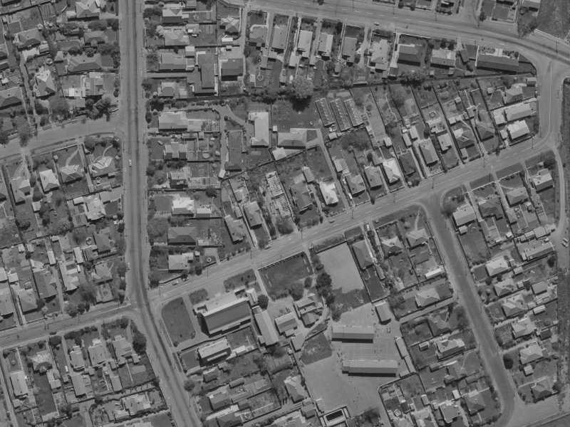 99 Jeffreys Road from the air, 1970-1974