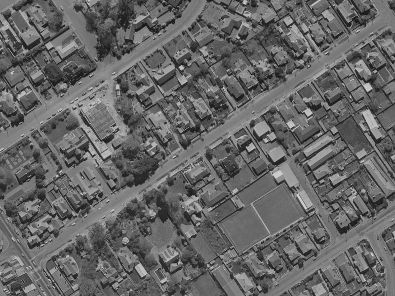 36 Mansfield Avenue from the air, 1970-1974