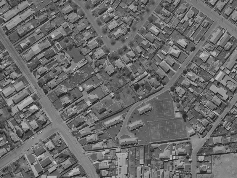 30 Coles Place from the air, 1970-1974