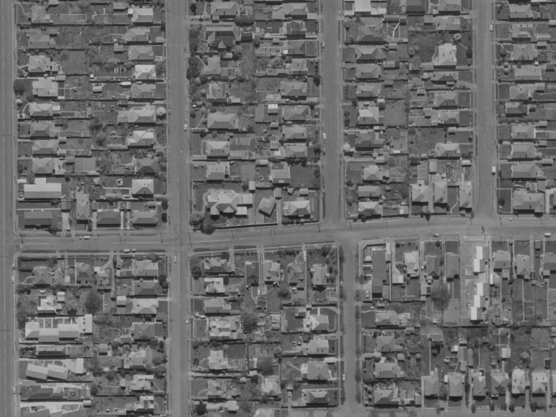 201 Geraldine Street from the air, 1970-1974