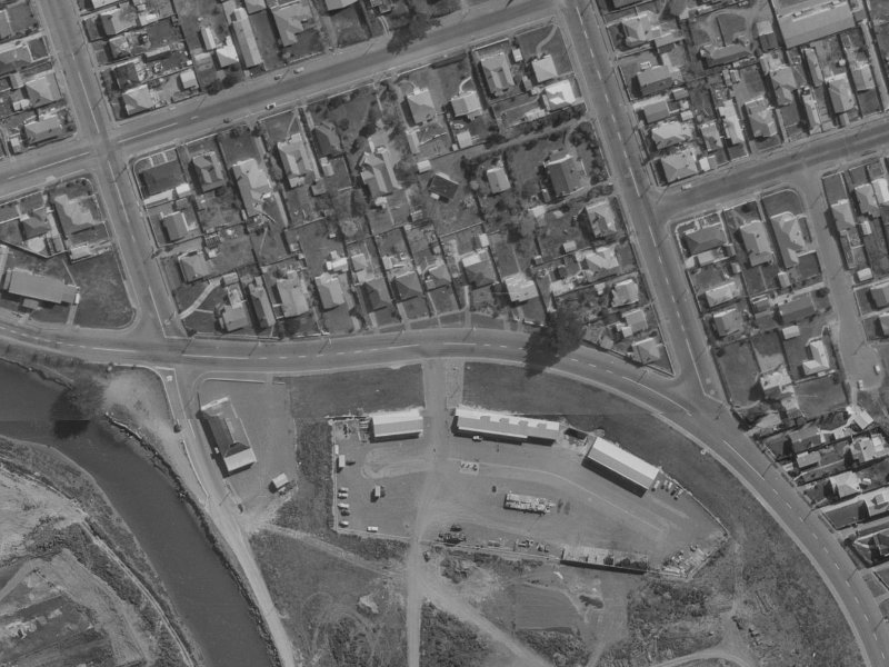 83-85 Owles Terrace from the air, 1970-1974