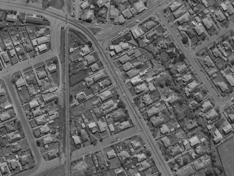 41A Strowan Road from the air, 1970-1974