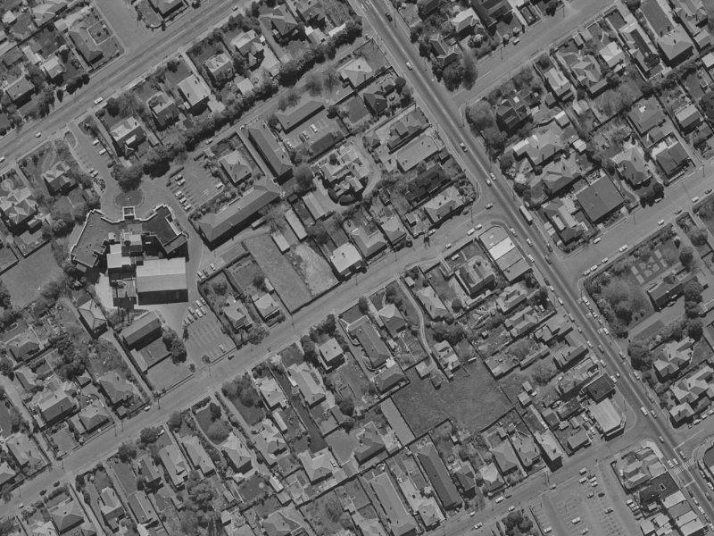 153 Leinster Road from the air, 1970-1974