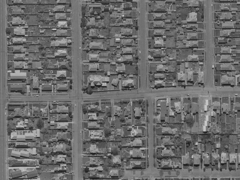 204 Geraldine Street from the air, 1970-1974