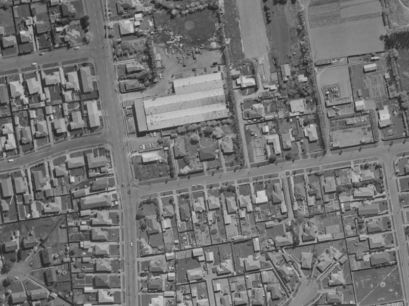 43 Birchfield Avenue from the air, 1970-1974