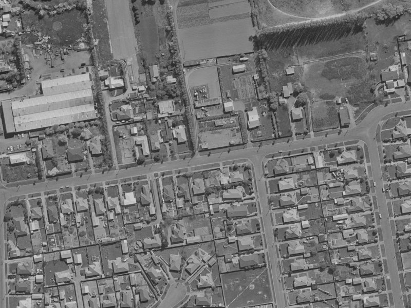 67B Birchfield Avenue from the air, 1970-1974