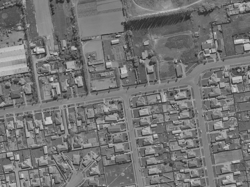 80 Birchfield Avenue from the air, 1970-1974