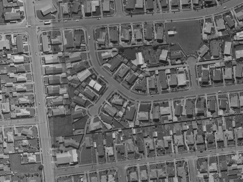 49 Raxworthy Street from the air, 1970-1974