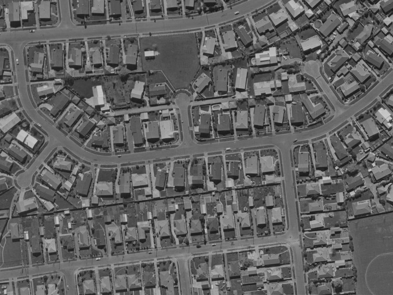 34 Raxworthy Street from the air, 1970-1974