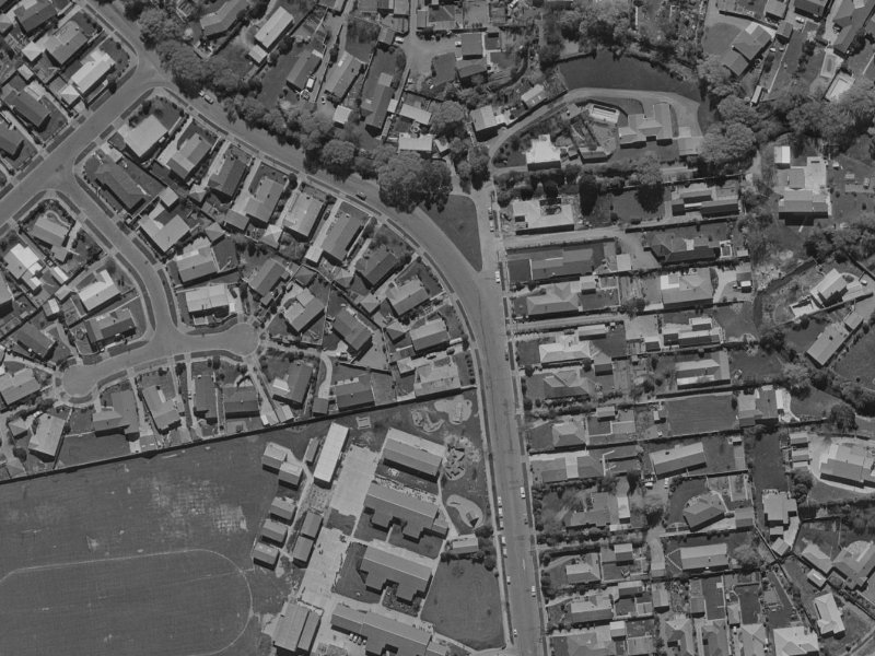 278 Waimairi Road from the air, 1970-1974