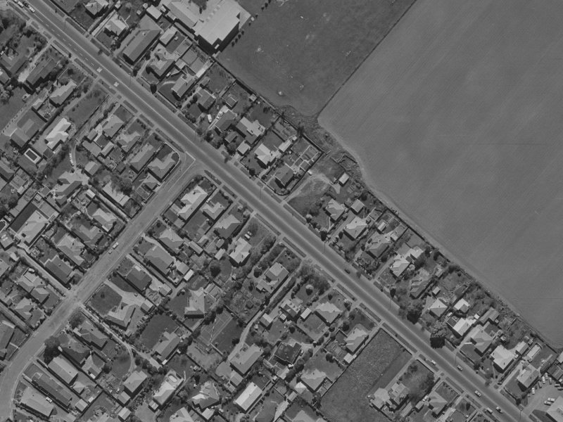 143 Memorial Avenue from the air, 1970-1974
