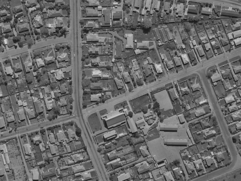 95 Jeffreys Road from the air, 1970-1974