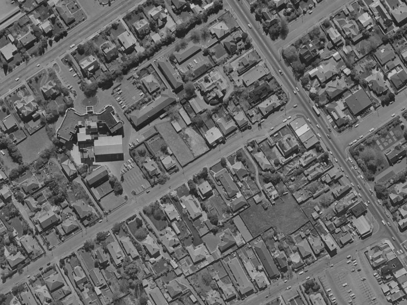 148A Leinster Road from the air, 1970-1974