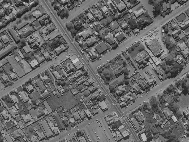 2 McDougall Avenue from the air, 1970-1974