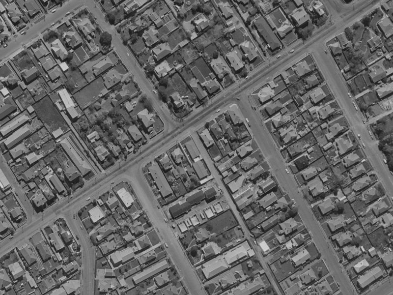 80 Saint Albans Street from the air, 1970-1974