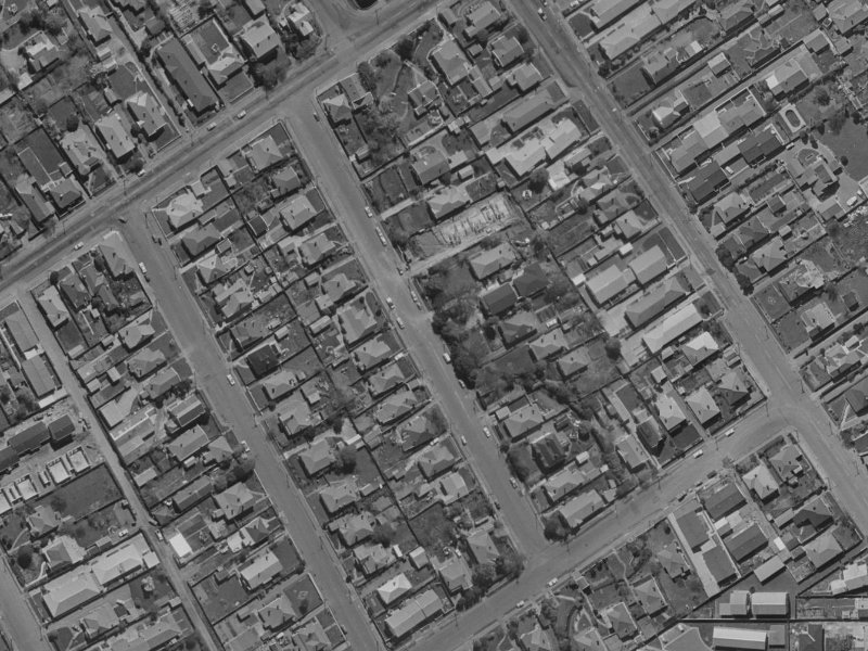 Albany Street from the air, 1970-1974