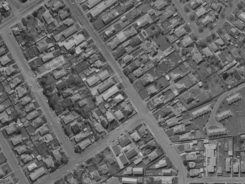 199 Springfield Road from the air, 1970-1974