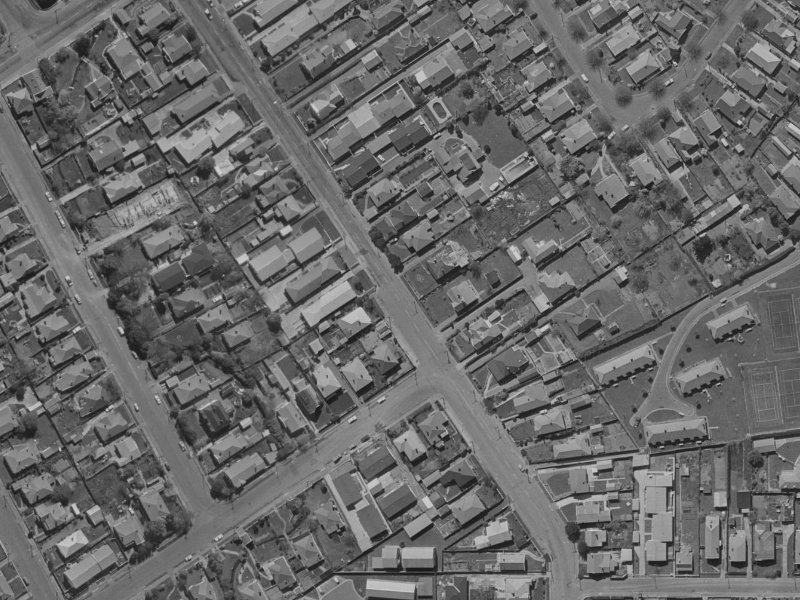 212C Springfield Road from the air, 1970-1974