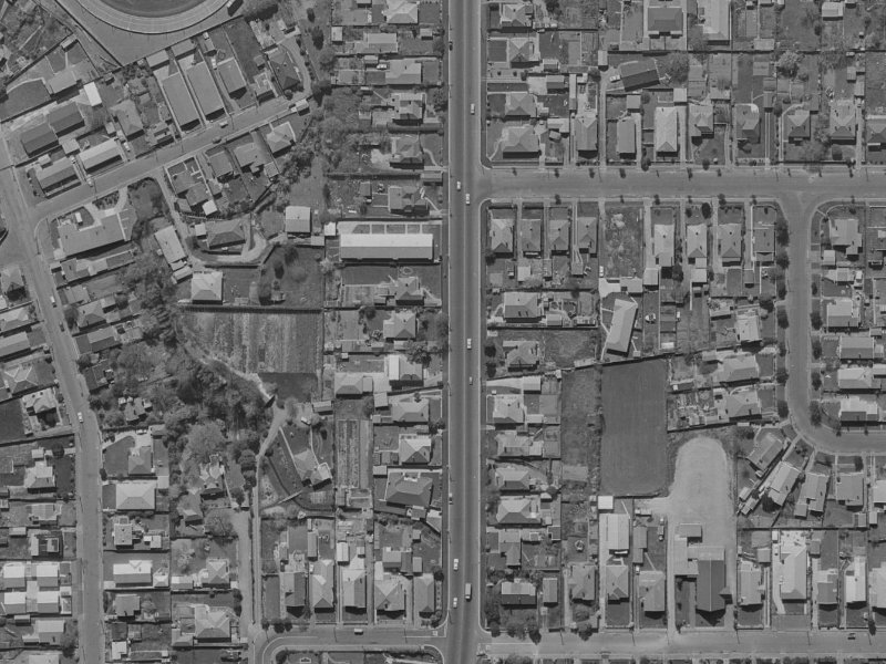 51A Cranford Street from the air, 1970-1974